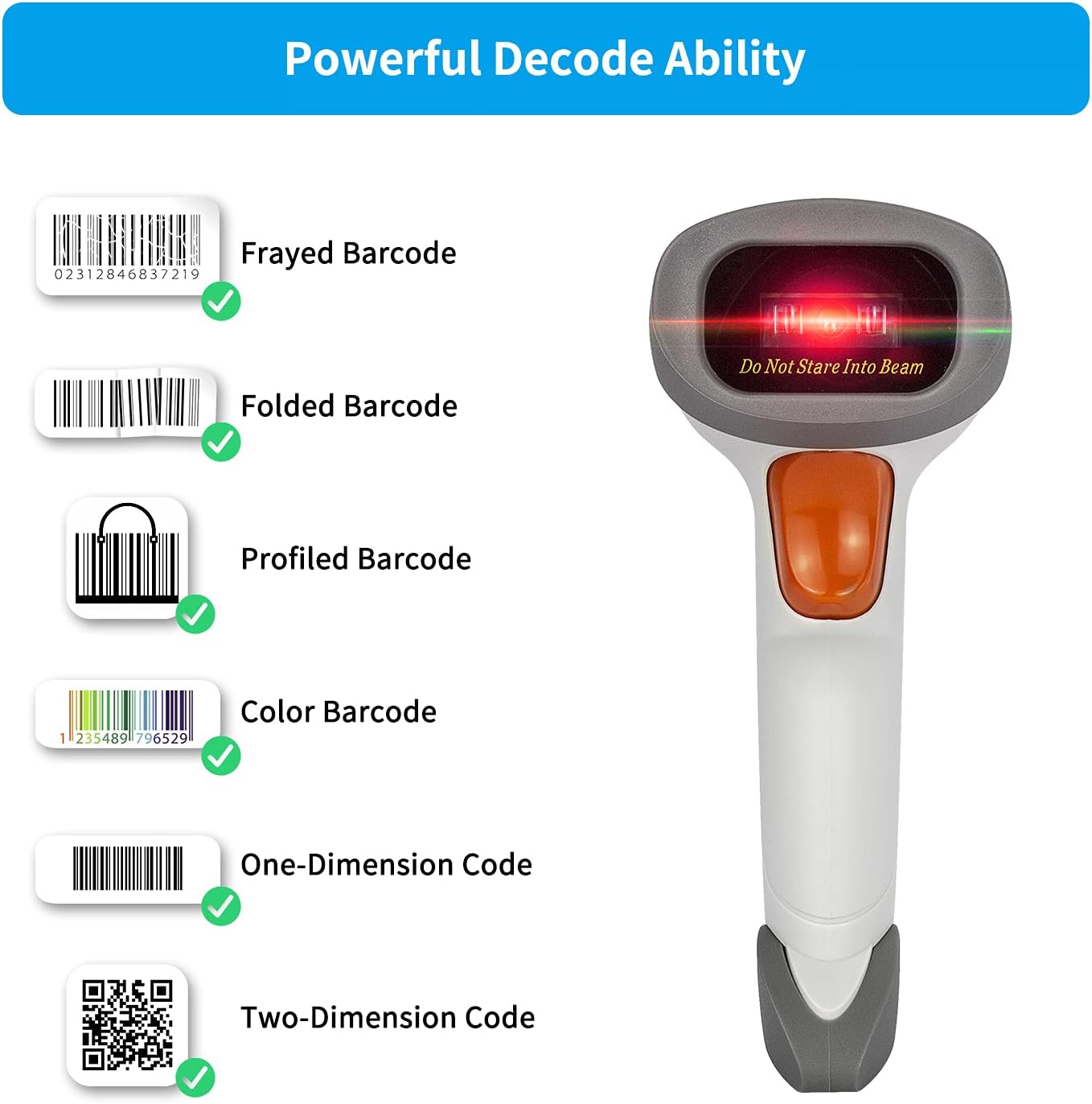 NetumScan Bluetooth 2D Barcode Scanner, 3 in 1 Automatic Wireless QR Barcode Reader USB Image Code Scanner for Store, Warehouse POS, Computer, Tablet, iPad, iPhone, Android