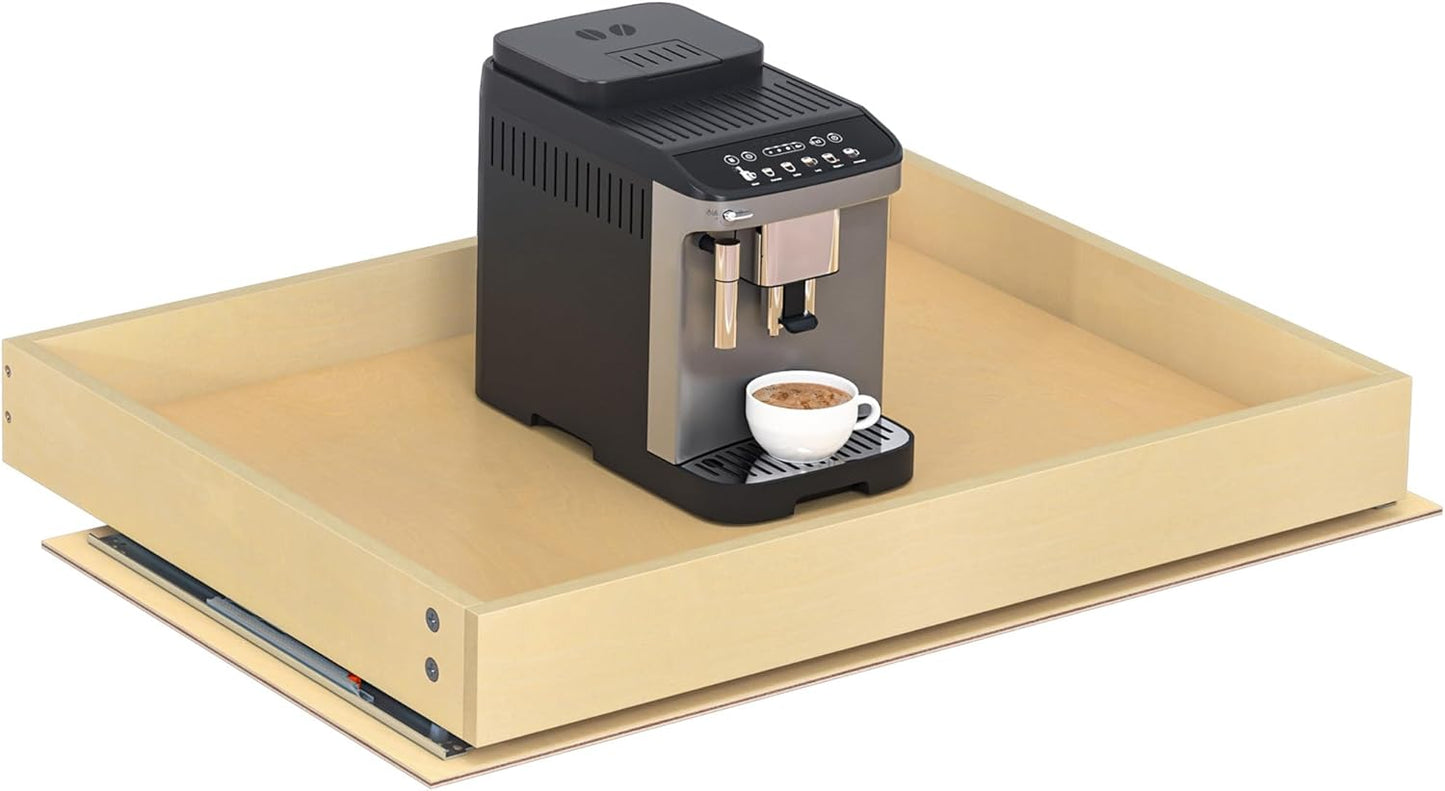 WelFurGeer Soft Close Pull Out Cabinet Organizer, 29" W x 22" D Pull Out Drawer for Cabinets, Cabinet Roll Out Drawers, Slide Out Drawers, Durable Pullout Drawer for Home & Kitchen Organization