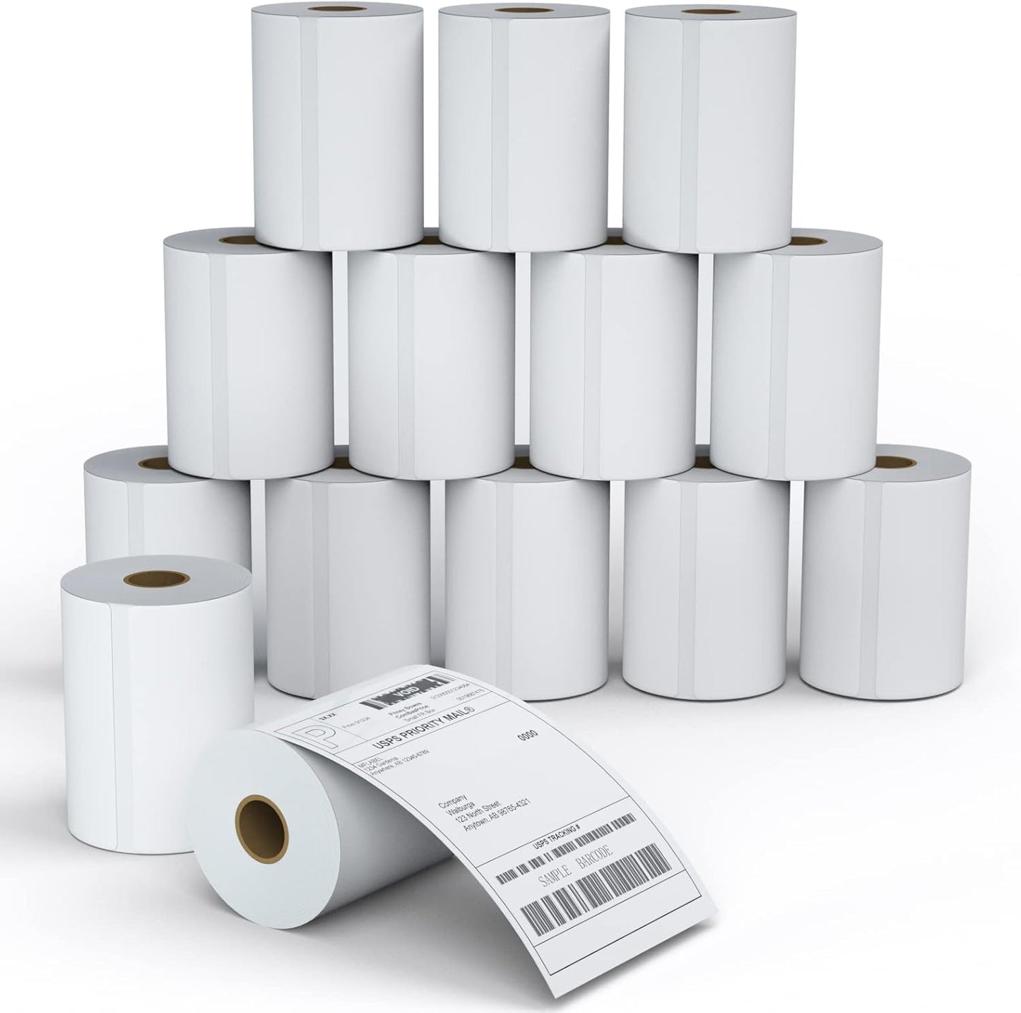 MFLABEL 80 Rolls 4x6 Direct Thermal Blank Shipping Labels for Thermal Printer Shipping Labels with Perforated