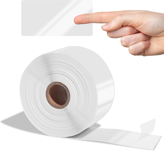Aegis Adhesives - 2" X 4" Clear Rectangle Labels - Transparent Stickers to Protect UPC Barcodes, Addresses, Shipping Information, and More (1 Roll, 500 Labels/Roll)