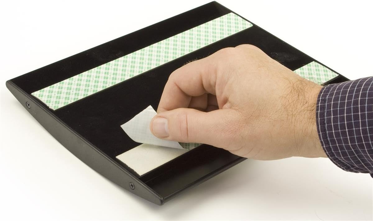 Wall/Door Signs for Wall Mount Holds 4 x 5.625 Inches Graphics, Front-Loading Name Plate Holder with Double-Sided Tape for Installation, Black, Aluminum (WCSBK64) -Set of 5