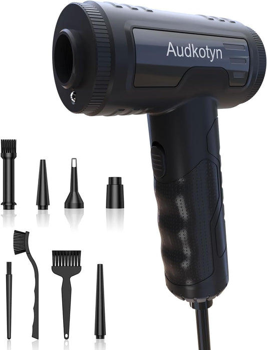 Air Duster - Electric Air Blower - 5.74 oz High Power Cleaning for Computer - PC - stepless Speed Control Compressed Air