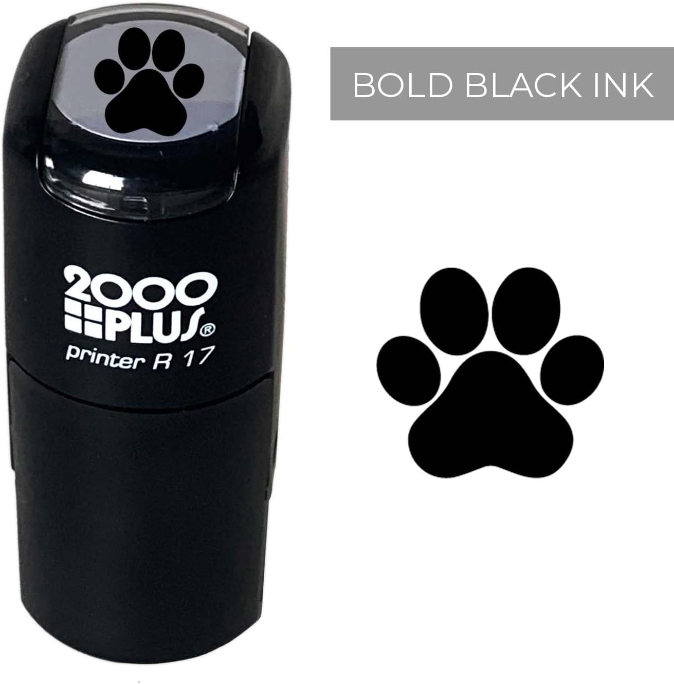 Paw Print Stamp / 2000 Plus Self Inking Animal Paw Print Stamper/Black Ink Imprint School Planner Worksheet Card Stamp