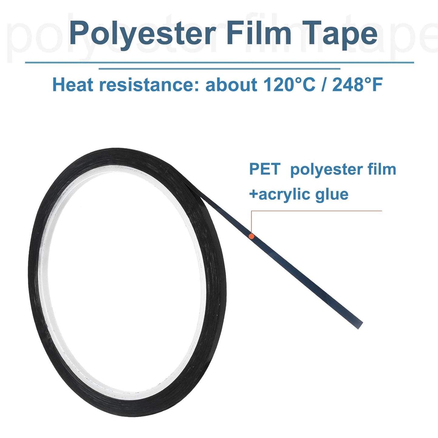 uxcell 1/8" x 36 Yard Graphic Tape Whiteboard Grid Marking Tape Pinstripe Chart Line, Black