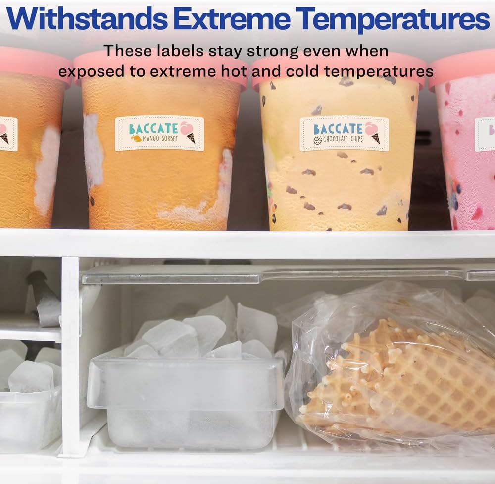 Avery Waterproof Sticker Labels for Printer - 1"x2-5/8" Mailing Labels, Ultrahold Permanent Adhesive, Laser Printers, 15,000 Printable Avery Address Label Sheets (95520)