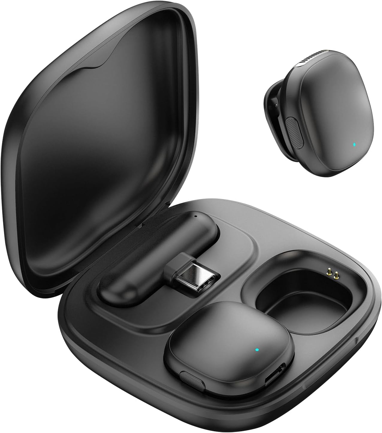 Wireless Microphone for iPhone 17 16 15 - Ai Noise Cancelling Mini Microphone USB C for Android Phone, Lavalier Mic with 35H Charging Case for Video Recording Vlogging YouTube Tiktok