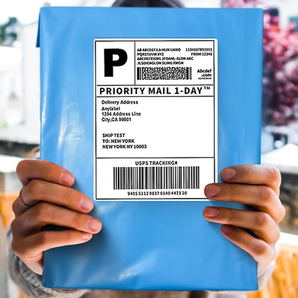 POLYSELLS 100 pcs 12x15.5 Inches Blue Poly Mailers Shipping Envelopes, Strong Adhesive Sealing, Waterproof, and Tear-resistant Postal Mailing Bags for Clothing, Books, and Accessories