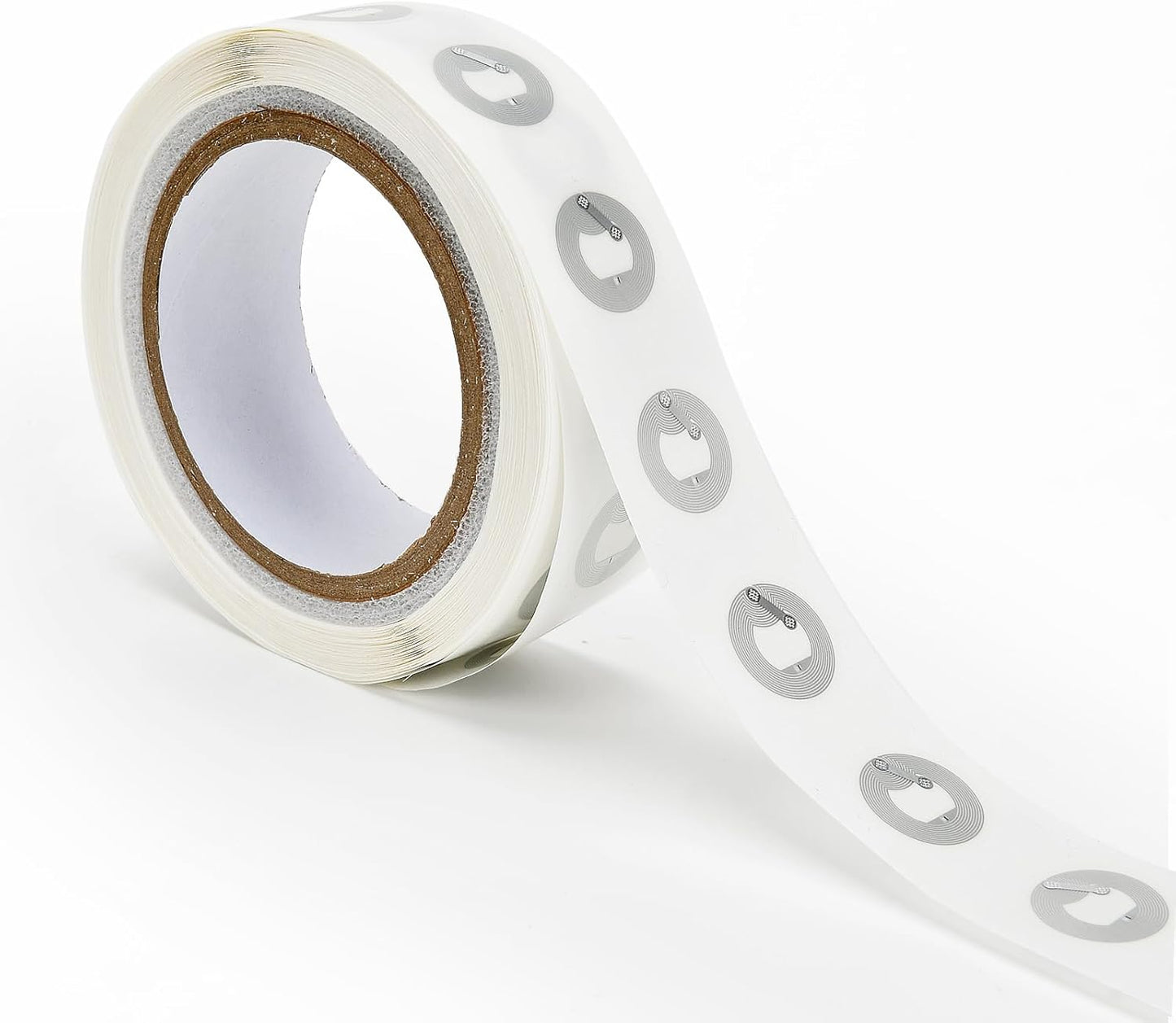 500 PCS Round NFC Tags Stickers - NTAG213 Chip, Blank, Adhesive Labels, RFID Tags, Rewritable, 137 Bytes Memory, Compatible with All NFC-Enabled Smartphones and Devices