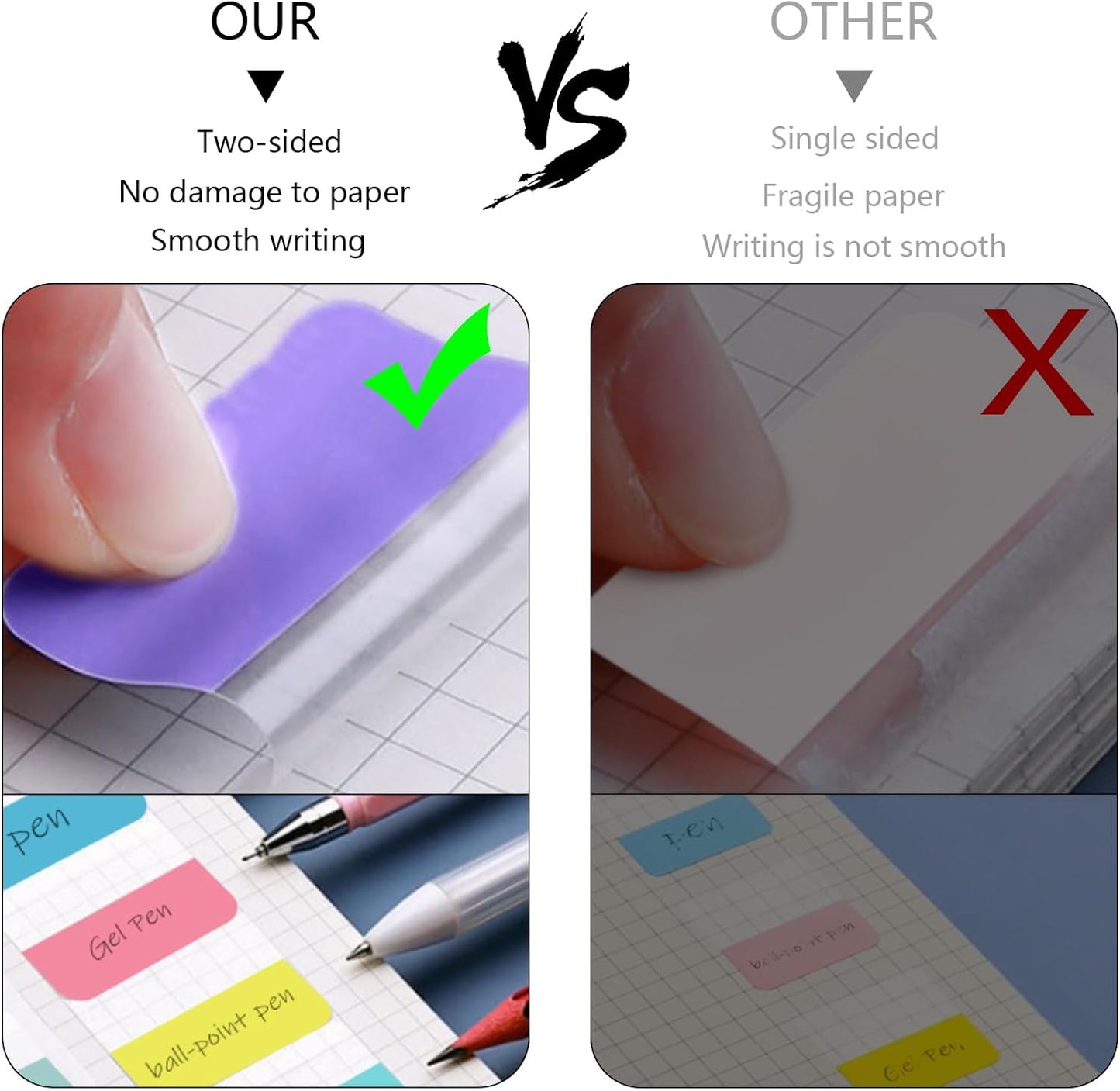 240Pcs Colored Index Tab 1.8"x1" Large Book Sticky Tabs 12 Colors Repositionable Page Tabs Flags Page Markers Labels for Notebooks, Filing, Classification