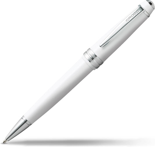 Cross Bailey Light Refillable Ballpoint Pen Presented in a Everyday Gift Box - Medium Point, Black Ink, Polished White