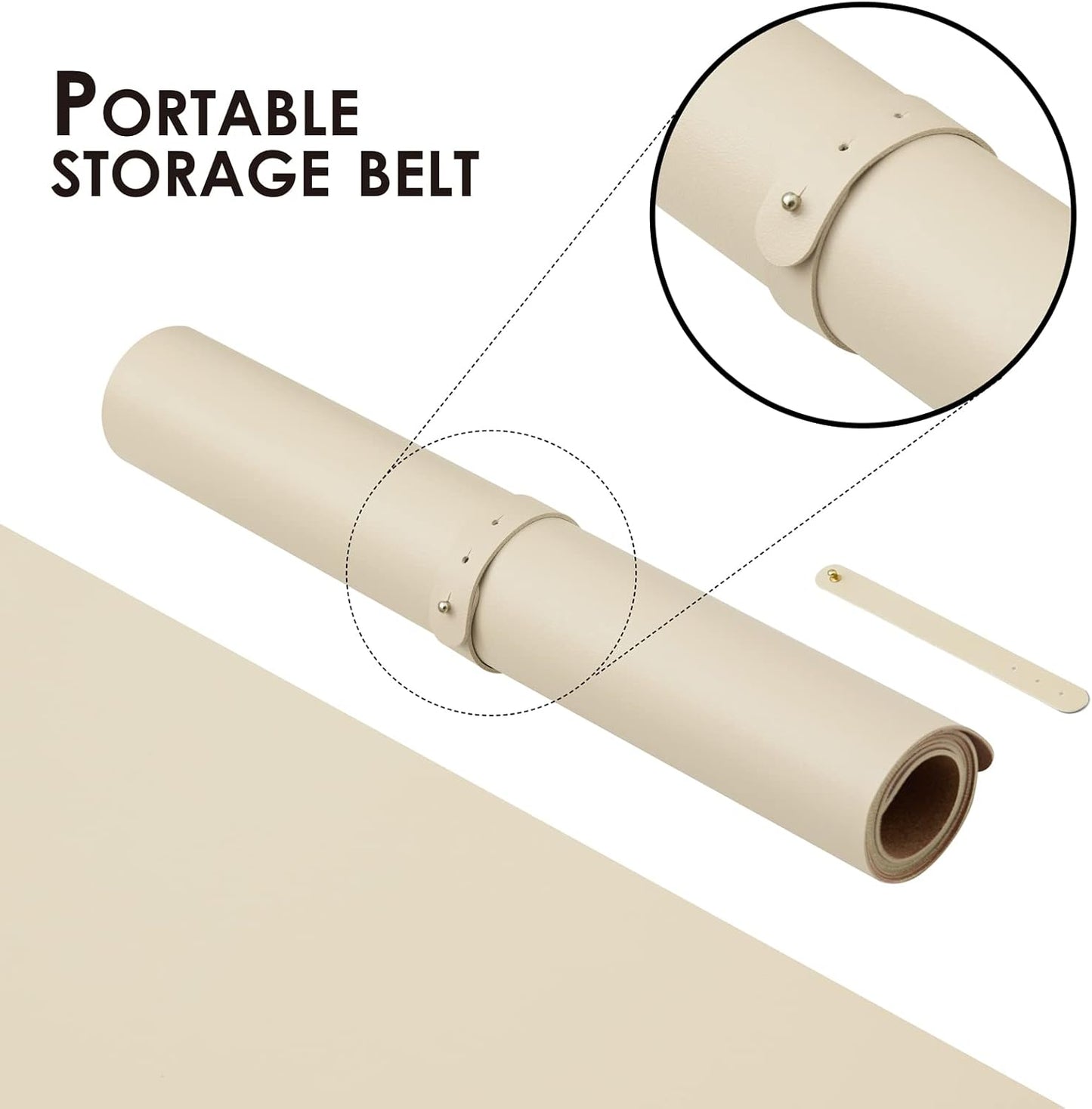 Cork Desk Mat - Dual-Sided Desk Pad for Office and Home - Desk Organization and Accessories - Ideal for Large Mouse Pad and Desk Mats on Top of Desks(Beige,27.6"x 13.8")