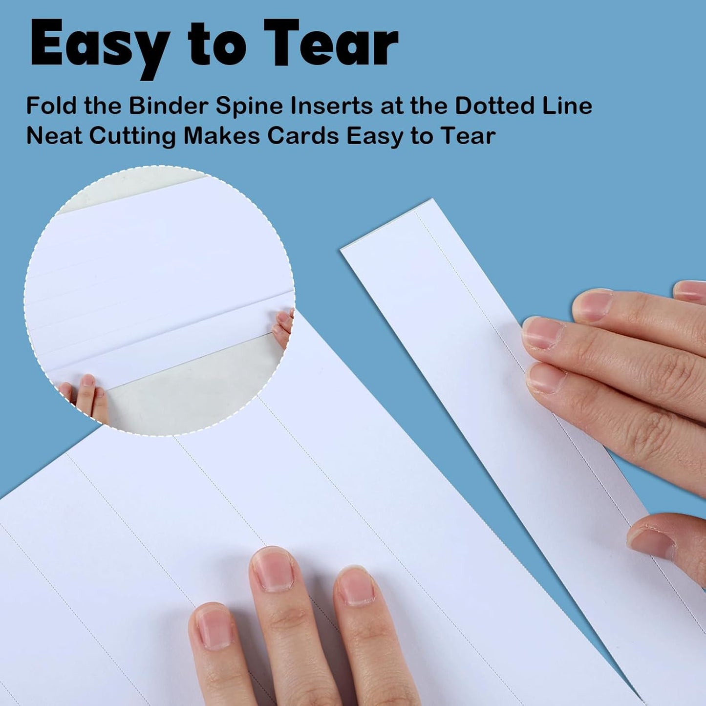 gisgfim 160Pcs Binder Spine Inserts 1 Inch Spine Width White Binder Labels 92LB Printable Spine Binder Inserts for Inkjet Laser Printers Cardstock View Binder Spine ID Inserts Binder 8 Inserts/Sheet