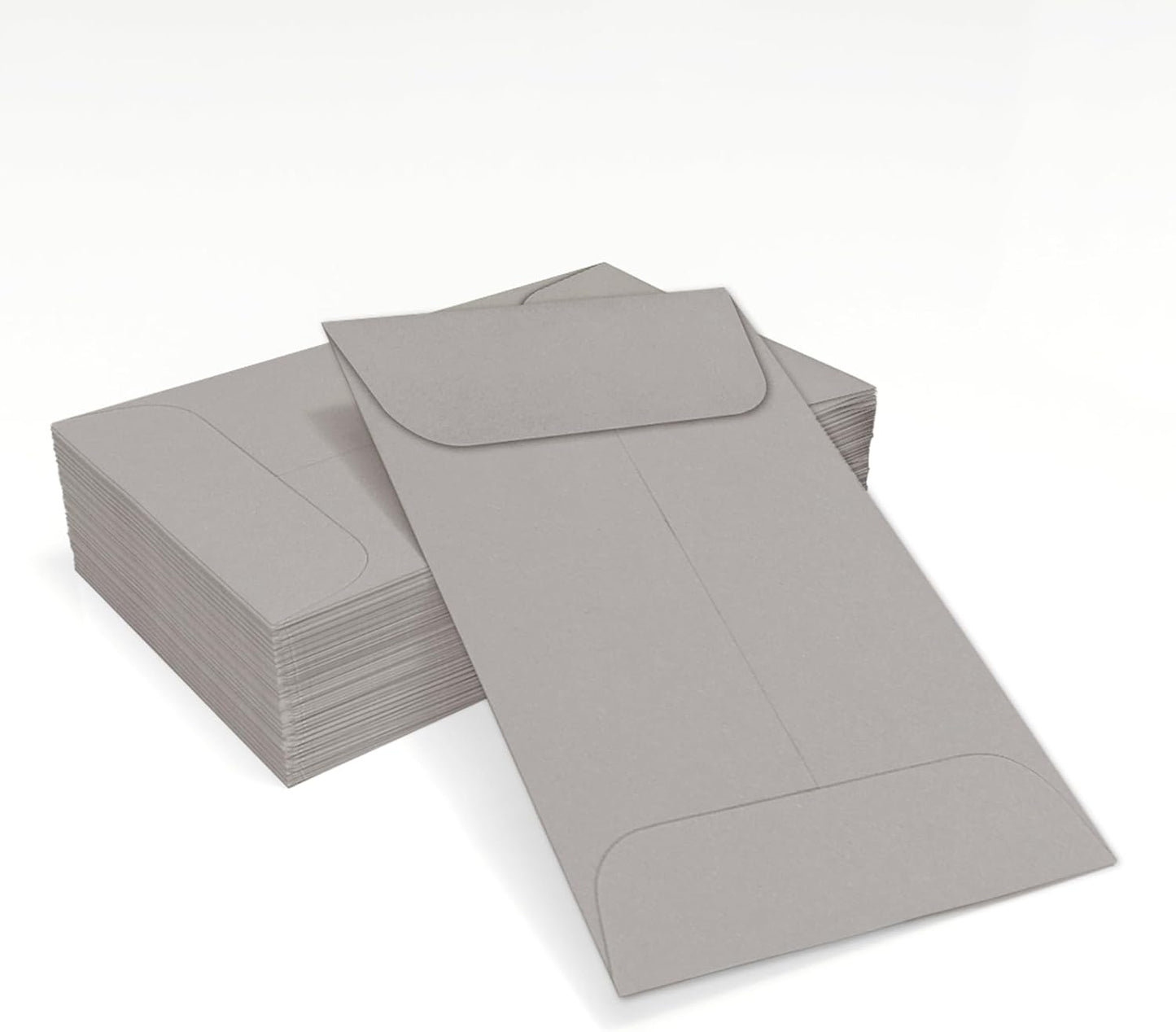 LUXPaper #1 Coin Envelopes | 2 1/4" x 3 1/2" | Gray Wove | 28lb. Text | 1,000 Qty
