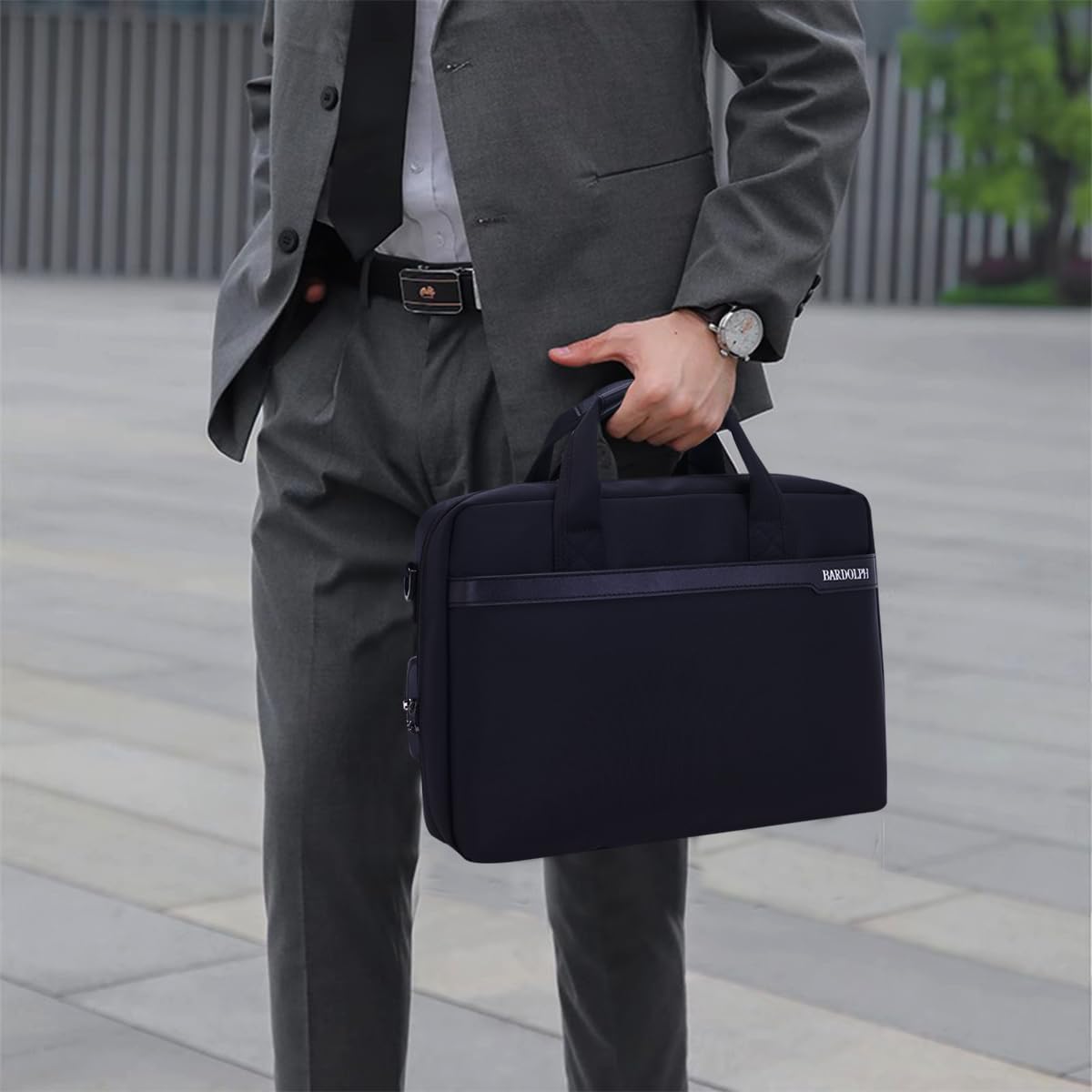 BARDOLPH Heavy Duty Accordian File Organizer with Handle