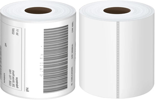 Thermal Labels 4x6 Roll - 500 Direct Thermal Perforated Postage Shipping Labels for Rollo, Zebra, MUNBYN and Polono Printers (NOT for DYMO)