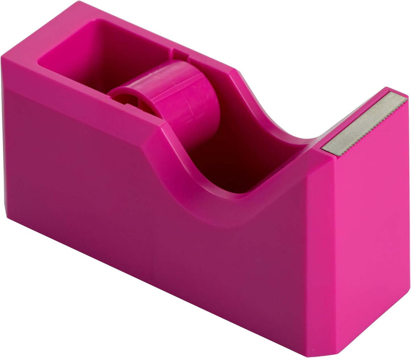 JAM PAPER Colorful Desk Tape Dispensers - Pink - Sold Individually