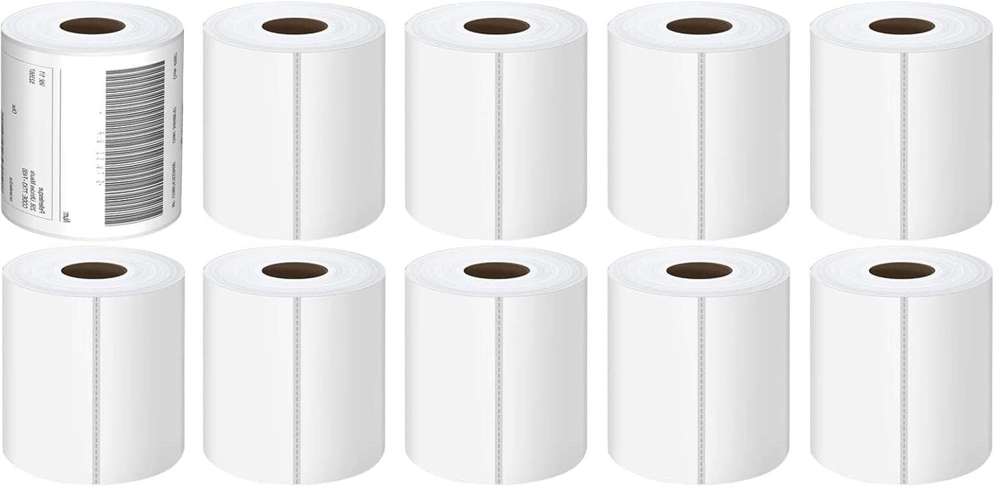 4x6 Thermal Labels - 2500 Labels, Industrial, Direct Thermal, Perforated, Postage, Shipping, Compatible with Zebra, MUNBYN, Polono, USPS, UPS, FedEx, DHL, Amazon, eBay & PAYPAL