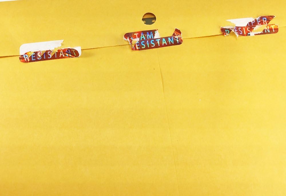 Tamper-Resistant Metallic Labels, 0.5 x 1.5 Inch 500 Total Tamper Stickers - Tamper Proof Stickers, Ideal for Food Delivery, Food Packaging, Envelope Seals, Product Protection