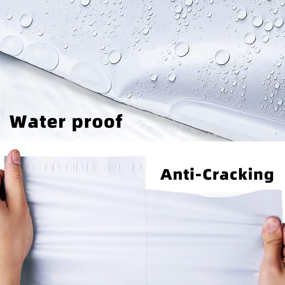 POLYSELLS Poly Mailers Shipping Envelopes, Strong Adhesive Sealing, Waterproof, and Tear-resistant Postal Mailing Bags. Mailer Bags for clothing, books, and accessories. (White, 14.5x19 Inch, 1000 pc)