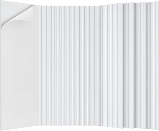 5 Pack Acoustic Panels,47.2x23.6x0.4 inch Acoustic Wall Panels,Large Soundproof Panels,Self-Adhesive Sound Proof Panels for Walls,Acoustic Treatment for Recording Studio&Office,White