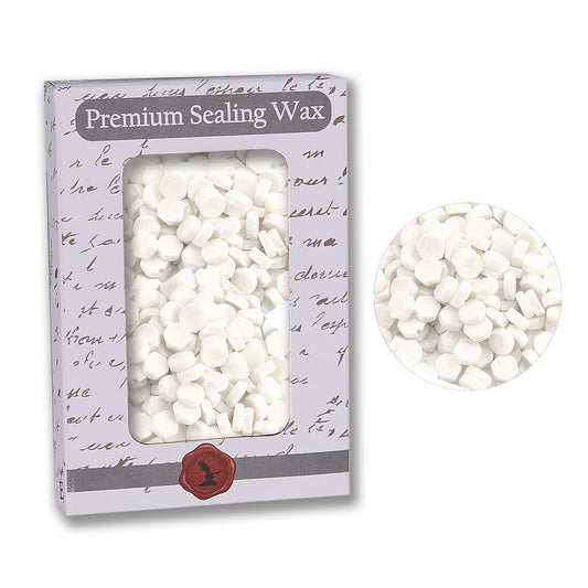 Premium Sealing Wax Beads 2 OZ. - 350+ pcs (Pure White)