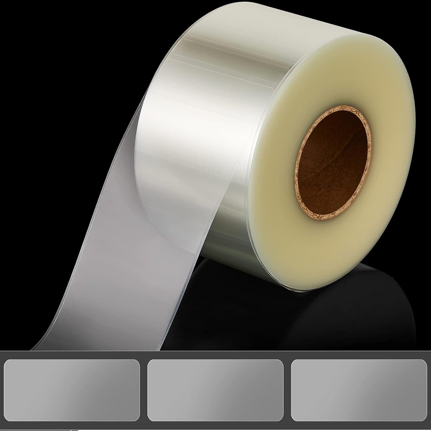 Zonon 500 Pcs Clear Labels Label Protector Clear Stickers Wafer Seals Waterproof Labels for Protecting Barcodes, Numbers and Stickers (4.05 x 2.04 Inch,Rectangle)