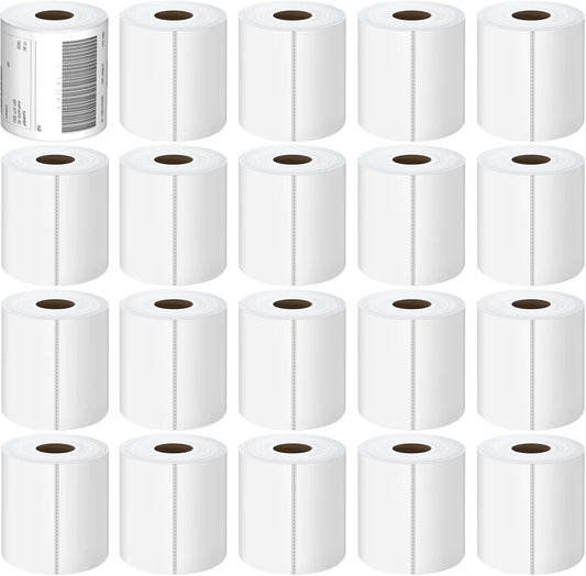 Industrial Labels 4x6 Roll - 5000 Direct Thermal Perforated Postage Shipping Labels for Rollo, Zebra, MUNBYN and Polono Printers (NOT for DYMO)