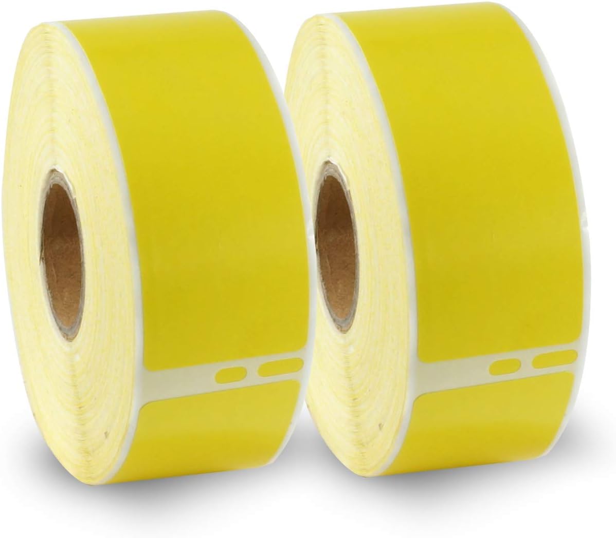 BETCKEY - Compatible DYMO 30252 (1-1/8" x 3-1/2") Address & Barcode Replacement Labels - Compatible with Rollo, DYMO Labelwriter 450, 4XL & Zebra Desktop Printers[2 Rolls/700 Labels, Yellow]