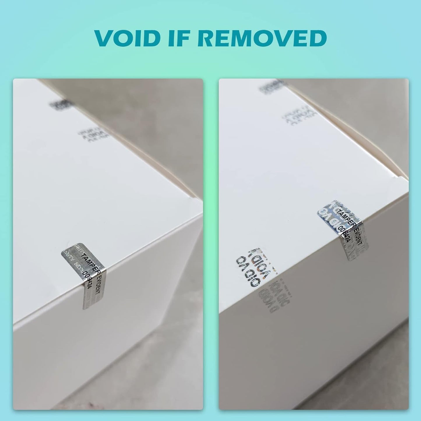 580pcs Hologram Tamper evident Stickers with Unique Serial Number Security Genuine Warranty Seal Labels Tamper Proof Stickers(Silver,1 inch x 0.3 inch,GQYH)