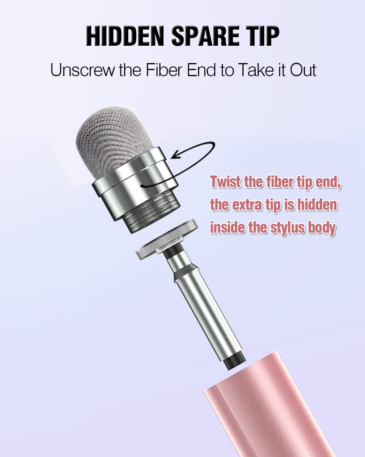 Stylus Pens for Touch Screens, 2 in 1 High Precision Universal Stylus Pen for iPad Compatible with Apple, iPhone, iPad, Android, Samsung Tablets, Phones, 3 Pack-Pink, Purple, Yellow