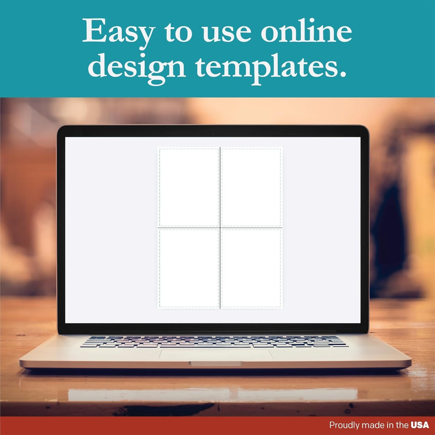 Premium Label Supply White Sticker Shipping Labels – 4.25" x 5.5" – Laser/Inkjet Compatible – (4 per Sheet), 25 Sheets – 100 Total Adhesive Labels