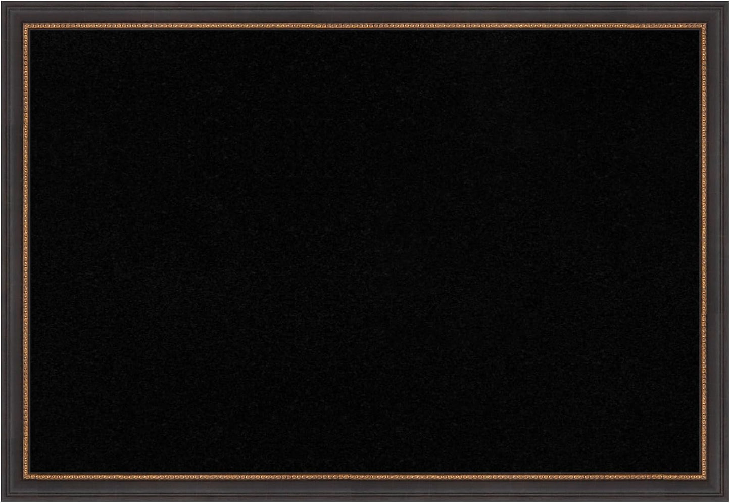 Amanti Art Black Cork Board for Wall, 27x39 Vision Board with Black Wood Frame, Large Corkboard Office Decor for Home Organization, Traditional Corkboard Pinboard to Display Items for Home