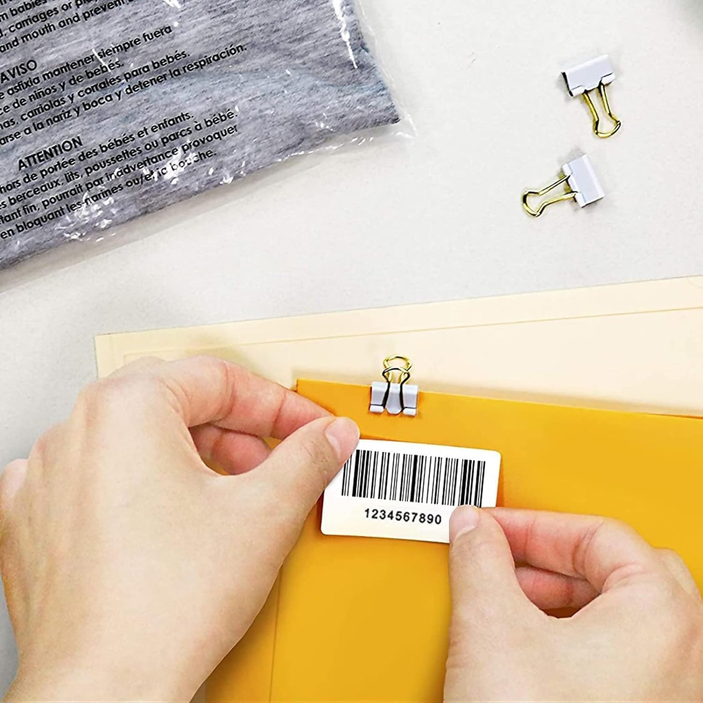 3"x1" Direct Thermal Labels for Zebra LP2844 GK420D ZD421 ZD420 Series, 12-Roll 15600 Pcs 1x3 Waterproof Strong Adhesive Barcode Return Address Label Used with Rollo MUNBYN Desktop Printer