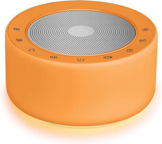 Nursery Lamp with Sound Machine, Mood Lighting, 7 Colors Night Light, 30 Soothing Sounds, White Noises for Baby, Adults. Timer, Plug in, Memory Function, Touch Control