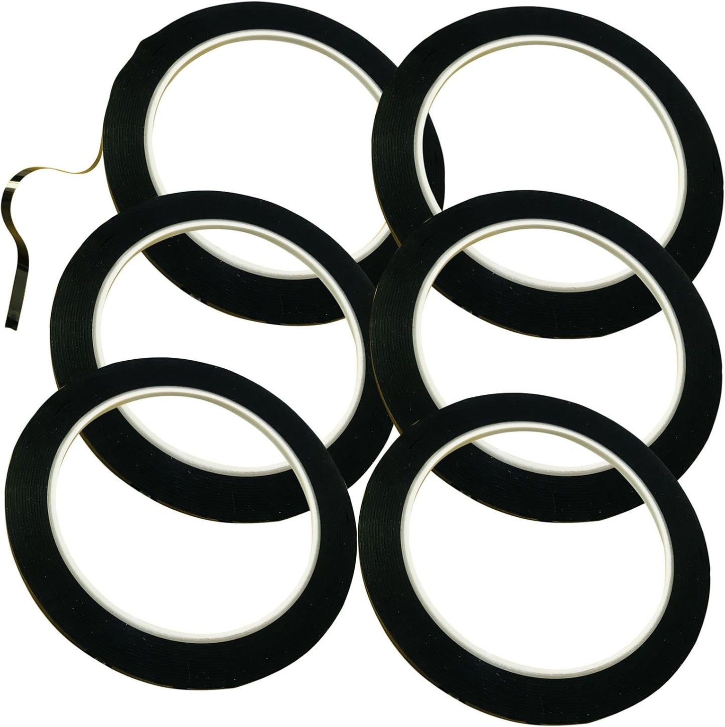 GoProver Set of 6 pcs 3mm 1/8 inch Lightning Width Graphic, 108 Feet Feet Long per Roll