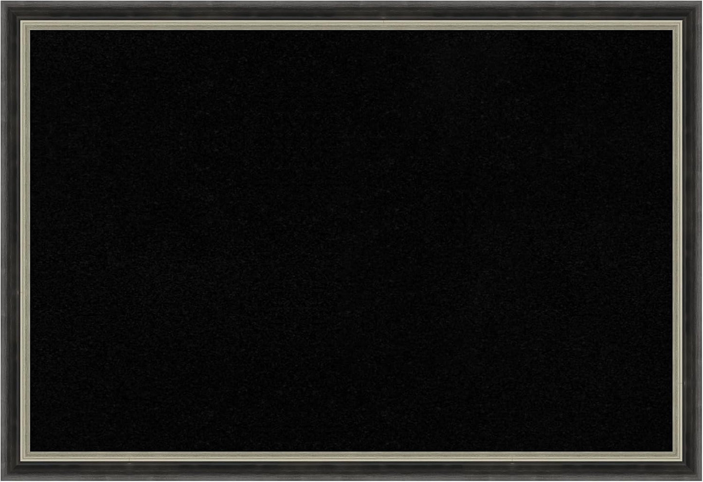 Amanti Art Black Cork Board for Wall, 13x19 Vision Board with Black Wood Frame, Small Corkboard Office Decor for Home Organization, Modern Corkboard Pinboard to Display Items for Home Organization in