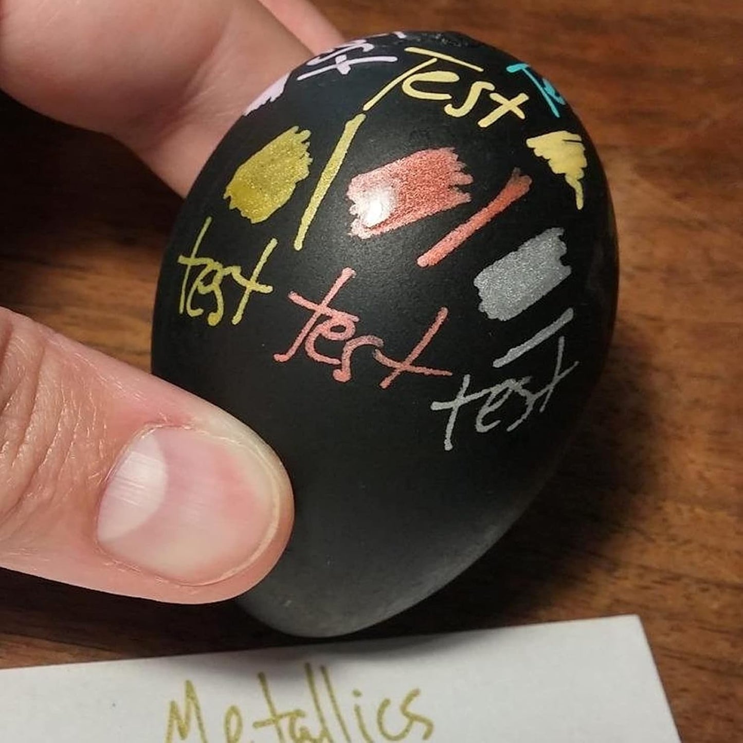 Gold Paint Pens with Silver, Rose Gold Acrylic Paint Pens for Rock Painting, Wood, Fabric, Glass, Canvas, Scrapbooking, Card DIY Metallic Acrylic Marker (0.7mm)