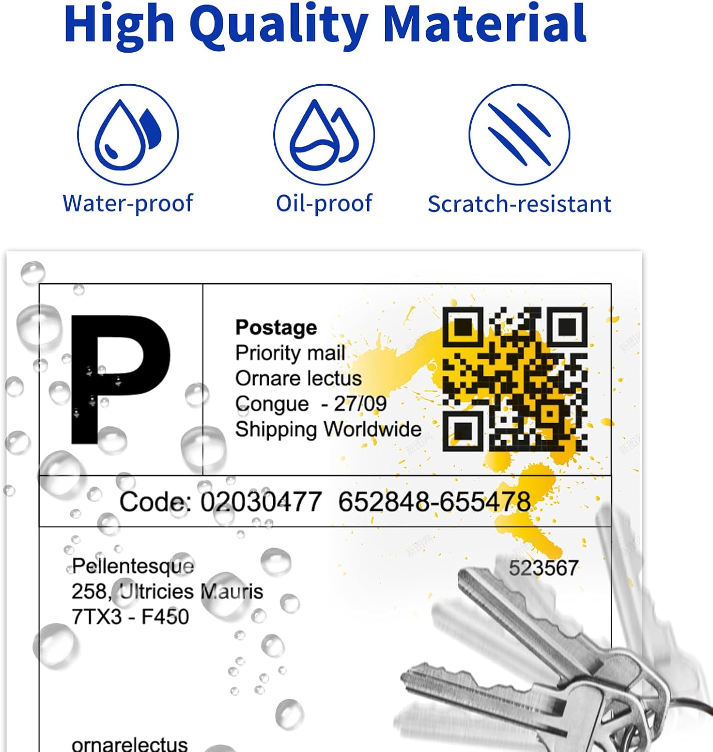 4" x 6" 1000 Labels Fanfold Direct Thermal Labels, White Perforated Shipping Labels with Perforated Line for Zebra & Rollo Printer,Thermal Printer Label Permanent Adhesive,1 Stack