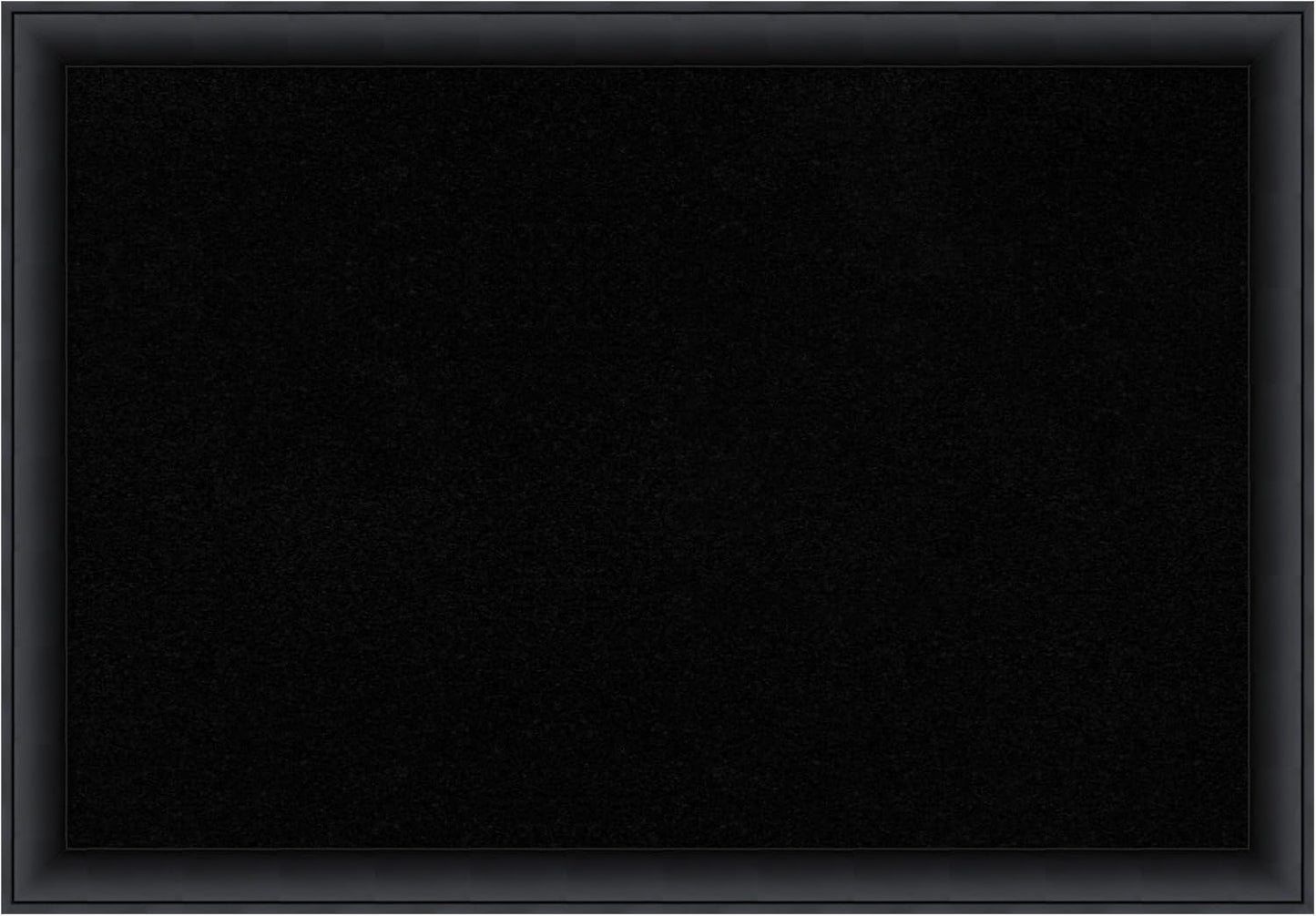 Amanti Art Black Cork Board for Wall, 27x39 Vision Board with Black Wood Frame, Large Corkboard Office Decor for Home Organization, Modern Corkboard Pinboard to Display Items for Home Organization in