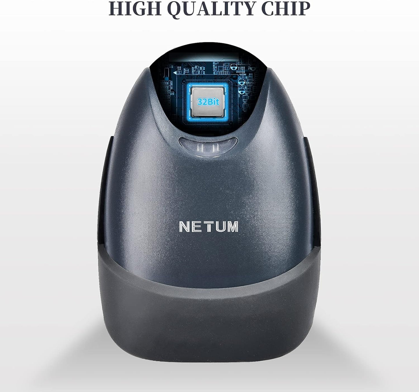 NETUM 2D Barcode Scanner with Stand USB 2.0 Wired QR Code Imager Automatic Barcode Reader Handhold Scanner Gun with USB Cable for Laptops, Computers, Cashier, POS -M5S