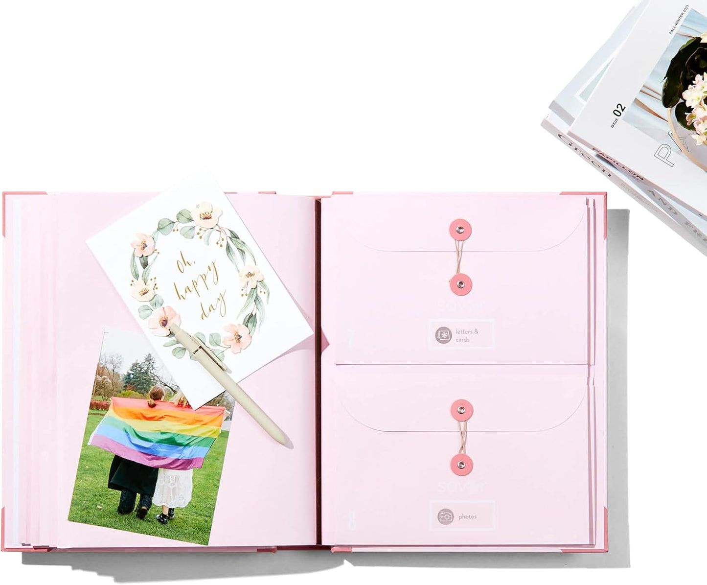 Savor | 2025 Edition The Folio™ Document Organizer | Custom Dyed Cloth-Bound Expanding File for Important Papers, Passports, Birth Certificates & More | Ideal for Home Organization & Graduation Gift