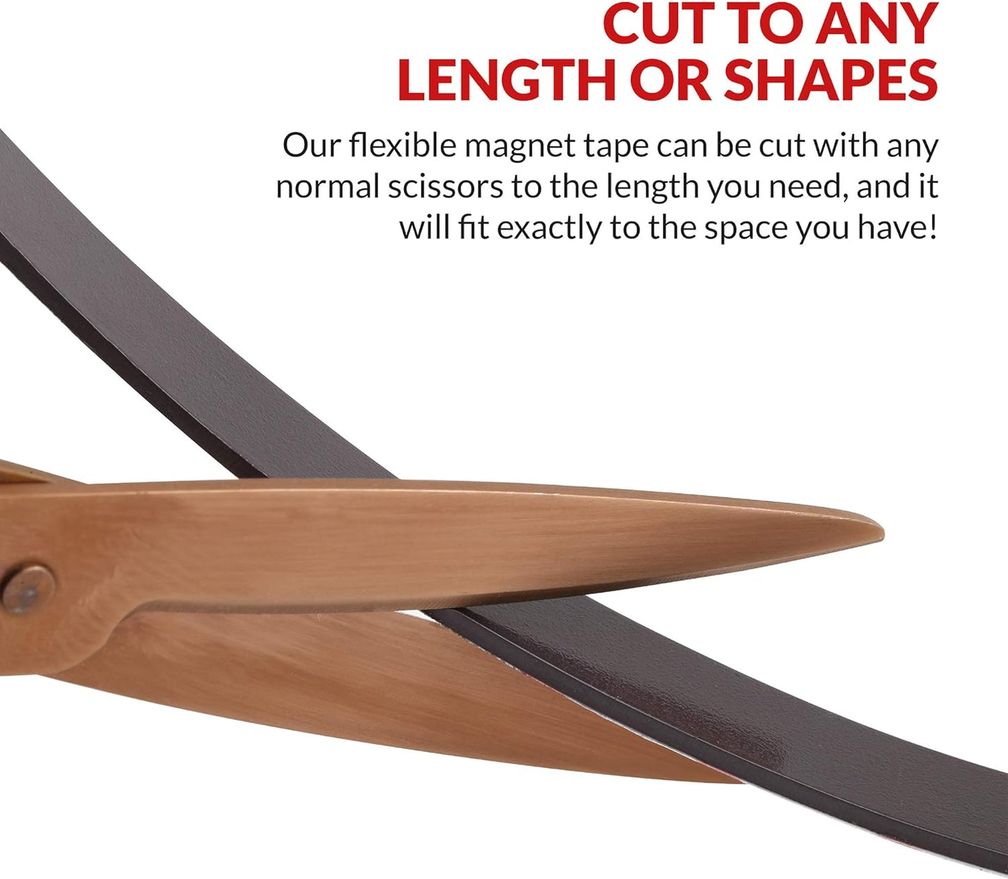 Magnetic Tape, 15 Feet Magnet Tape Roll (1/2'' Wide x 15 ft Long), with 3M Strong Adhesive Backing. Perfect for DIY, Art Projects, whiteboards & Fridge Organization