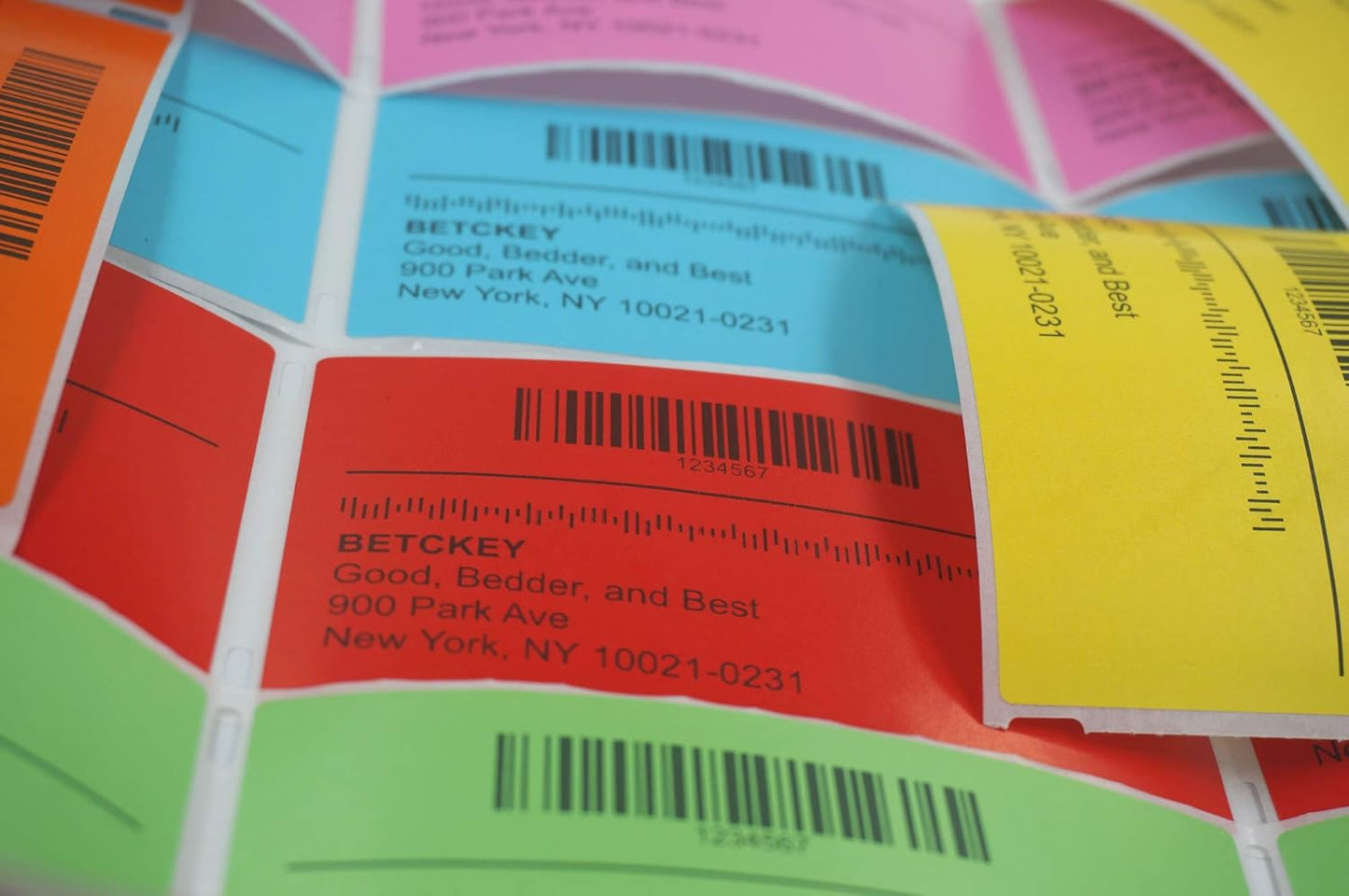 BETCKEY Colored Labels Compatible with Dymo 1744907 (4" x 6") Extra Large Shipping Labels, Compatible for Dymo LabelWriter Thermal 4XL & Zebra Desktop Printers [1 Roll, Green]