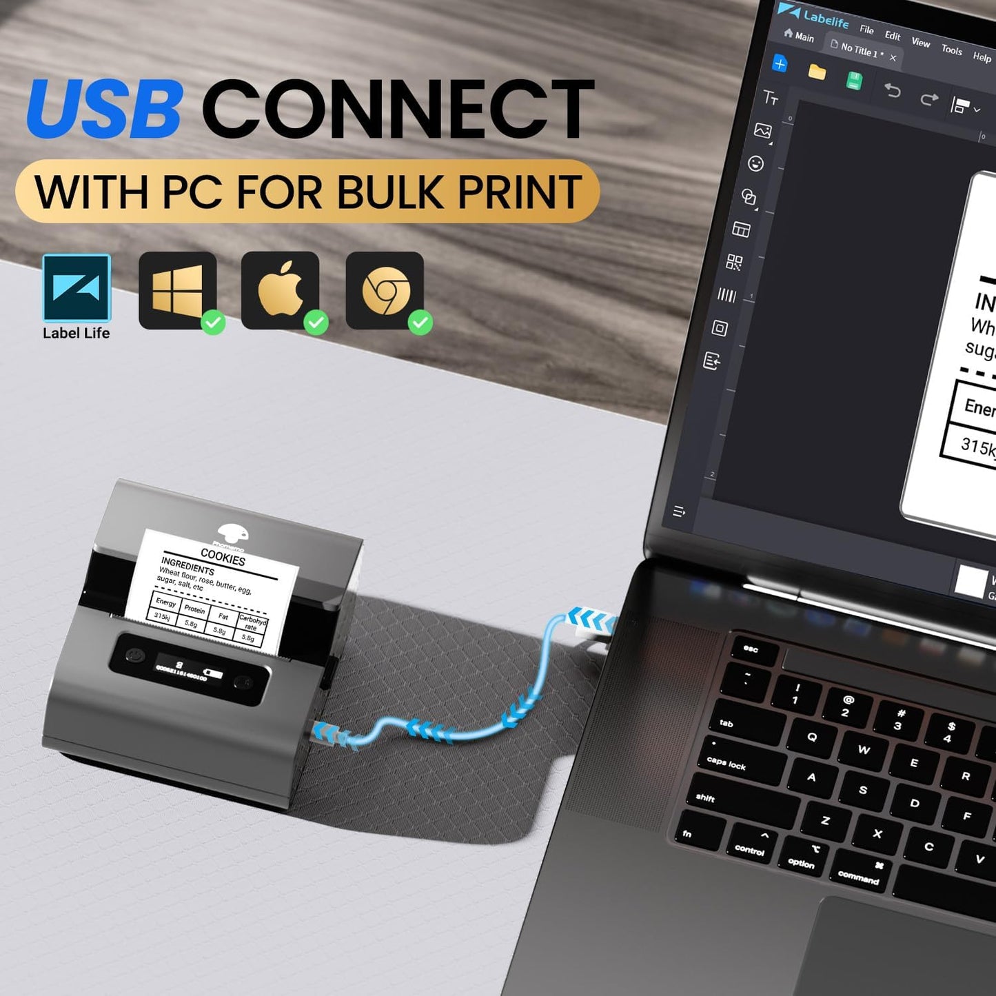 Phomemo Label Makers- Barcode Label Printer M221 3 Inch Label Maker Bluetooth Thermal Printer for Small Business/Home Use, for Barcode, Address, Logo, Stickers, Compatible with Phone & PC, Gray