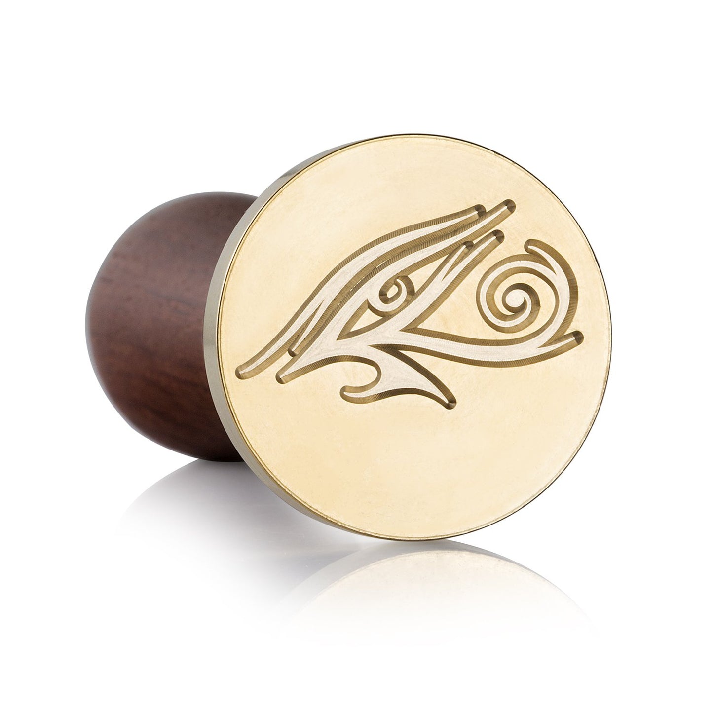 Mceal Wax Seal Stamp, Brass Head with Rosewood Handle, 1.2"(30mm) Dia, (Eye of Horus)