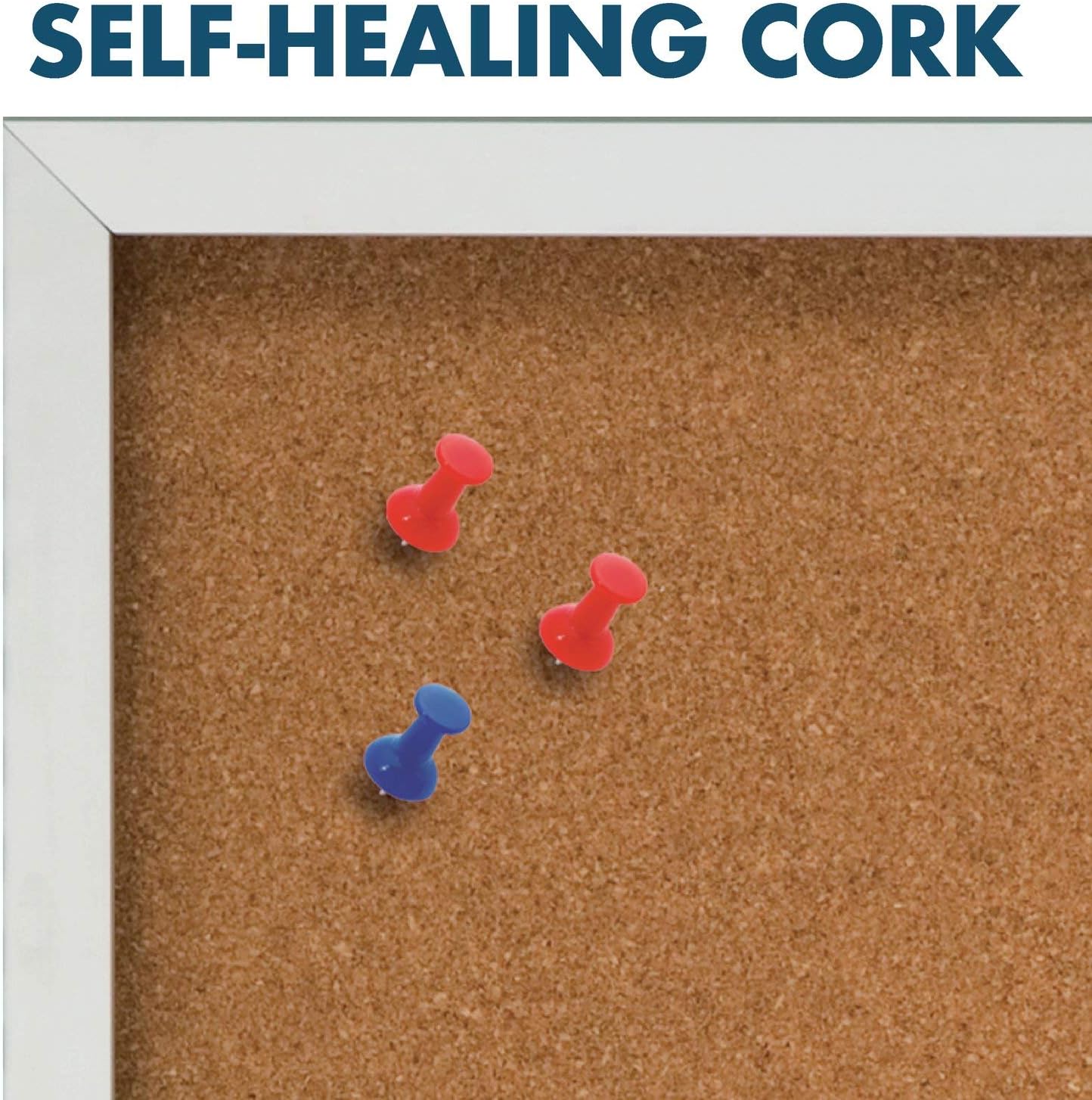 Quartet Cork Board, 1 Door, Bulletin Board, Enclosed, 2' x 3', Outdoor, Corkboard, Aluminum Frame (2121)