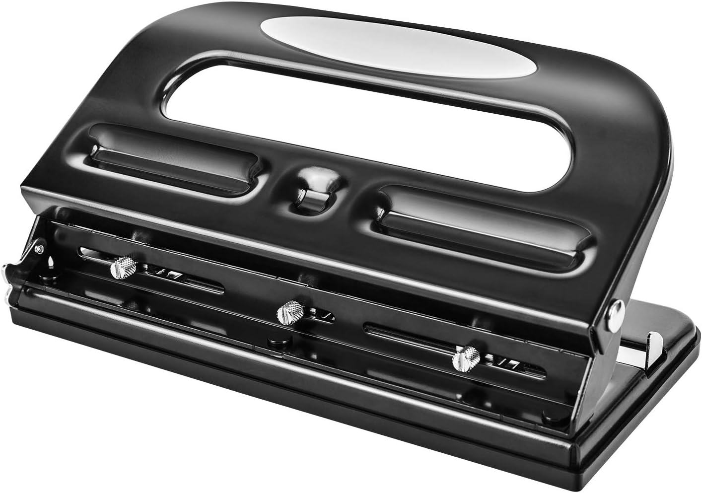 Amazon Basics 3-Hole Punch, 30 Sheet Capacity, Pack of 6, Black