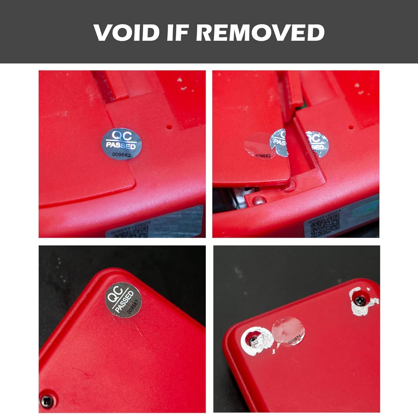 2100pcs QC Passed Tamper Proof Stickers High Security Hologram Labels Warranty Void Seal with Unique Serial Number 0.4 inch