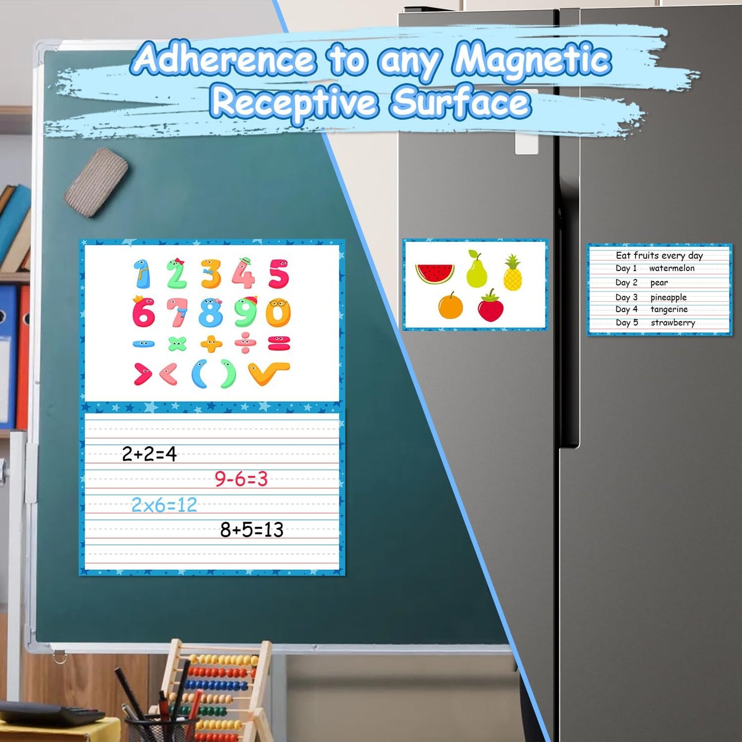 Giant Magnetic Dry Erase Handwriting Paper for Classroom Whiteboards – Reusable Writing Chart with Lined Paper Design, Perfect for Handwriting Practice, Homeschooling, and Teacher Essentials