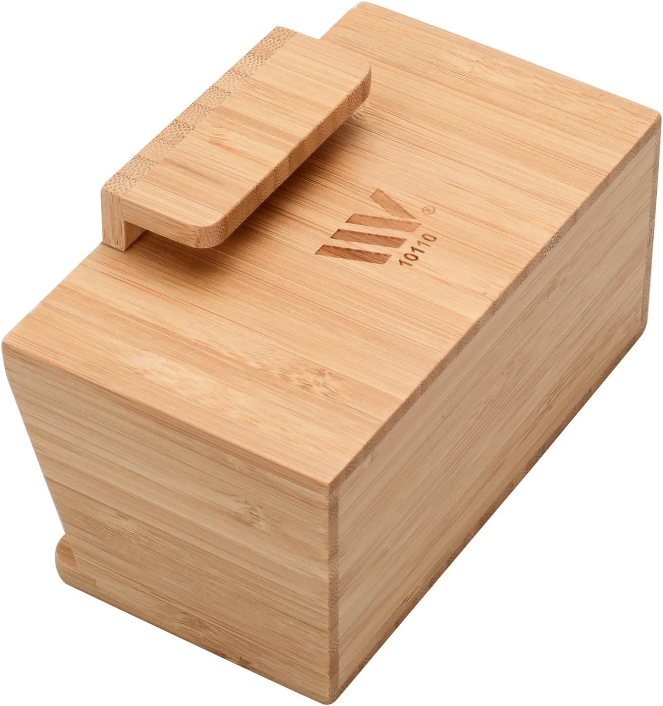 MobileVision Bamboo Caddy Add-On for Bamboo Charging Station Organizers; Compartment and cubby space fits pens, keys, and other small stationary items